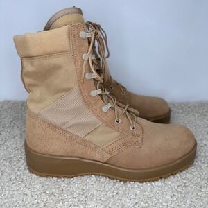 Army Hot Weather Military Combat Boots Coyote Tan Suede Tactical 10.5 R